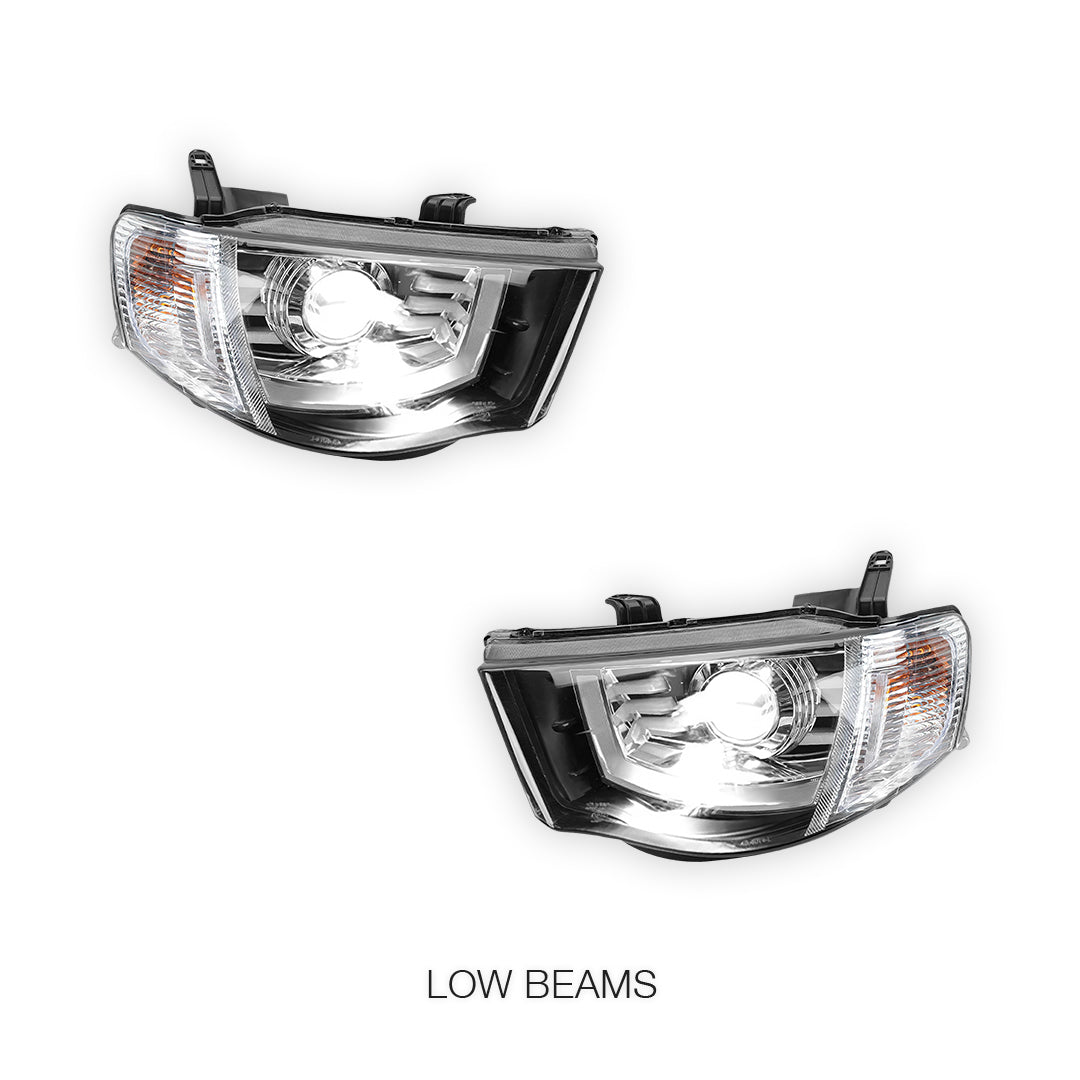 Mitsubishi Triton MN Ute (2009 - 2015) LED Projector Headlights LH + RH