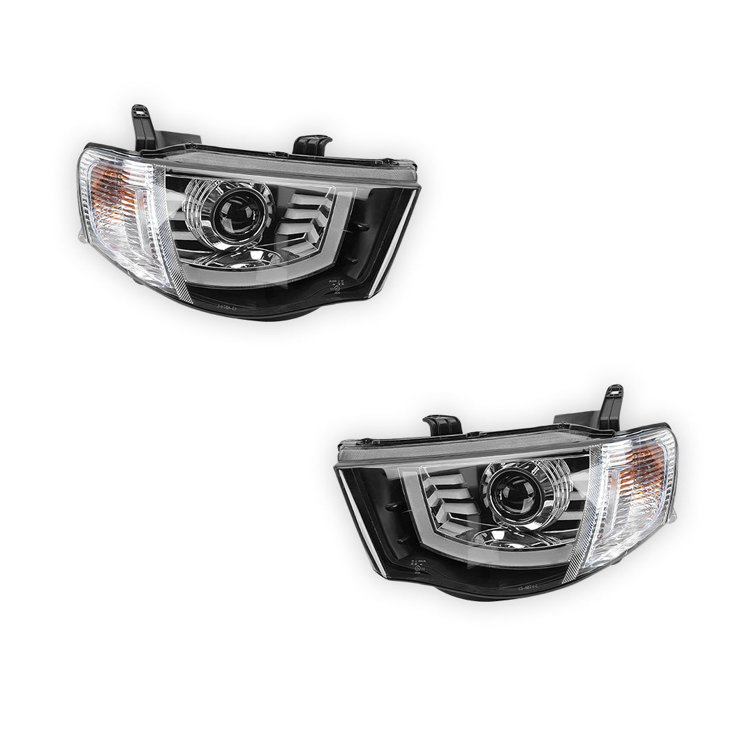 Mitsubishi Triton MN Ute (2009 - 2015) LED Projector Headlights LH + RH