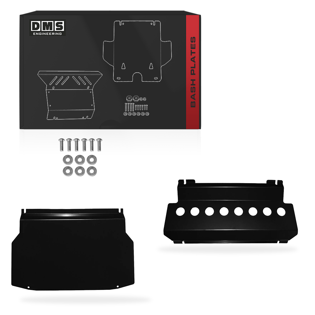 Mitsubishi Pajero NS / NT / NW / NX (2006 - 2022) Black / Silver Bash Plates