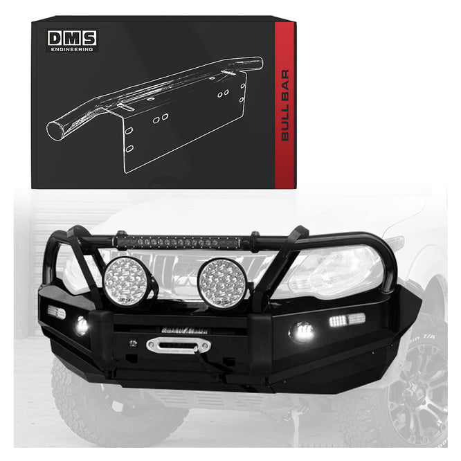 Mitsubishi Triton MQ (2015 - 2018) Steel Bull Bar + LED Lights