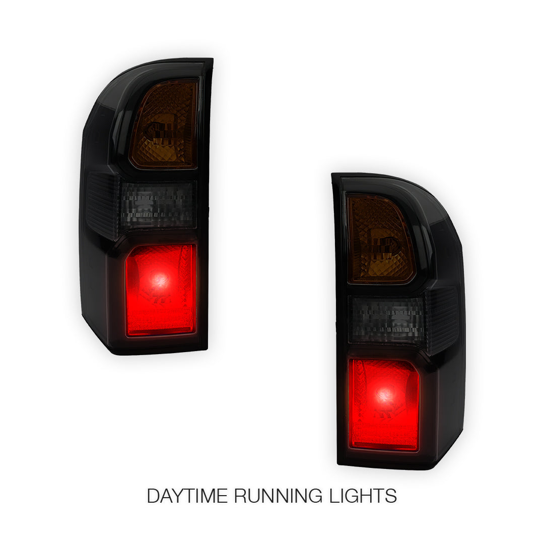 Nissan Patrol GU / Y61 Wagon (2004 - 2016) Dubai Style Black Tail Lights LH + RH