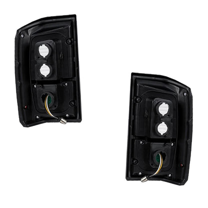 Nissan Patrol GQ (1988 - 1997) Clear and Red LED Tail Lights LH + RH