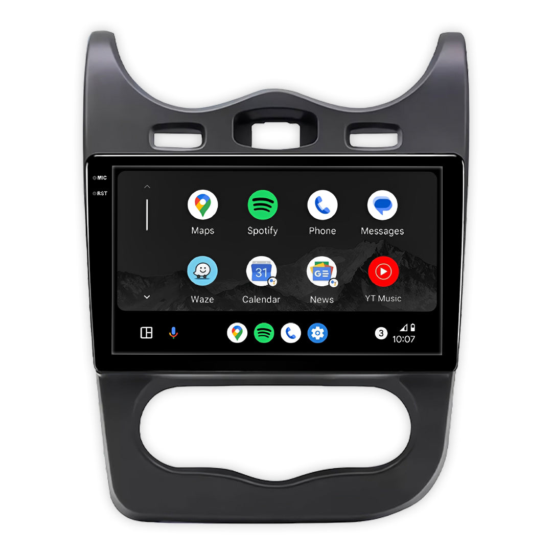 Renault Sandero Gen 1 (2009 - 2014) 10" Wireless Android 16 Head Unit for Apple CarPlay / Android Auto