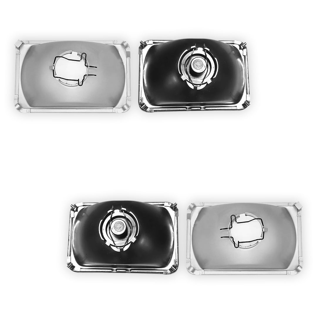 Toyota LandCruiser 80 Series (1990 - 1998) 6" x 4" Halogen OEM Style Headlights LH + RH