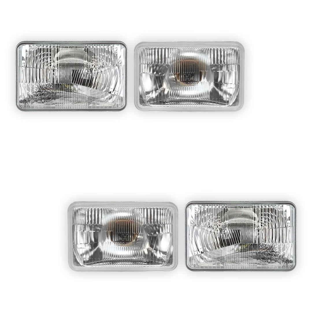 Toyota LandCruiser 80 Series (1990 - 1998) 6" x 4" Halogen OEM Style Headlights LH + RH
