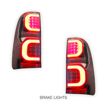 Toyota Hilux N70 (2005 - 2015) Sequential Smoked LED Tail Lights LH + RH