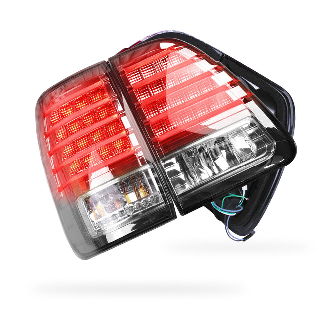 Toyota LandCruiser FJ100 (1998 - 2006) Black Smoked LED Inner and Outer Tail Lights LH + RH
