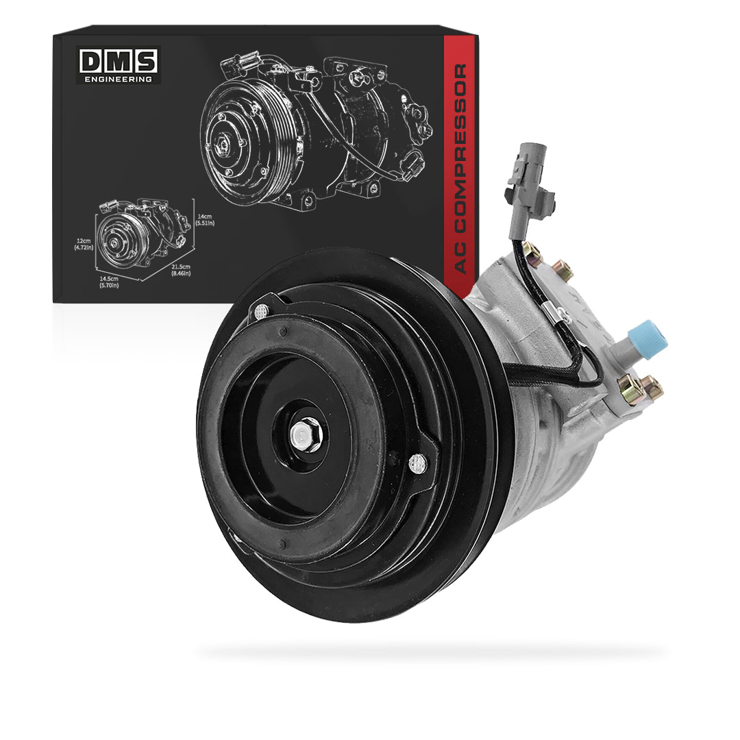 Toyota LandCruiser HDJ80R / HZJ80R / HDJ100R / HZJ105R (1990 - 2007) 4.2L AC Compressor + Clutch Assembly