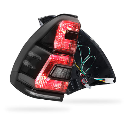Toyota LandCruiser Prado J120 Series (2003 - 2009) Black Smoked LED Tail Lights LH + RH