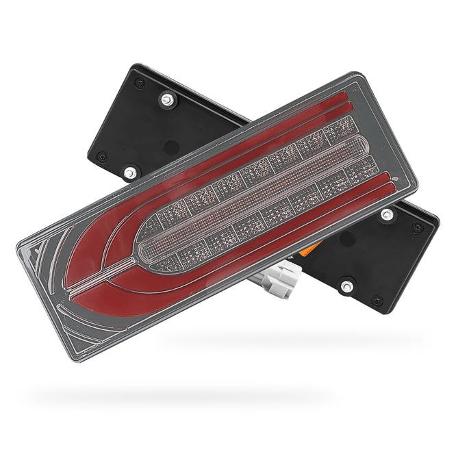 Toyota LandCruiser Series 70 / 75 / 78 / 79 (1994 - 2018) Smoked LED Tail Lights LH + RH