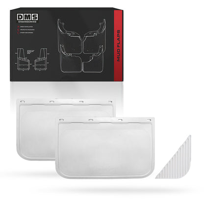 Universal Heavy Duty Truck White Anti Spray Mud Flaps