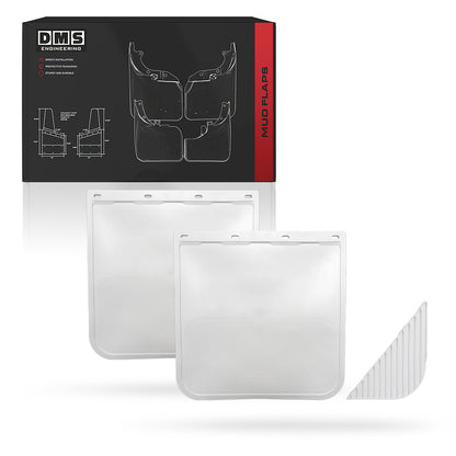 Universal Heavy Duty Truck White Anti Spray Mud Flaps