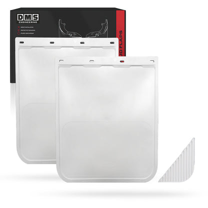 Universal Heavy Duty Truck White Anti Spray Mud Flaps