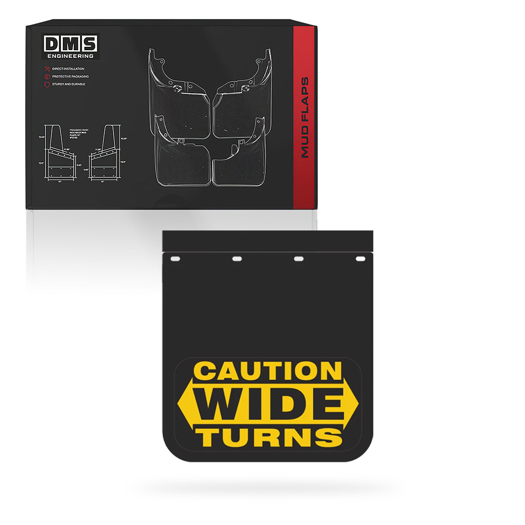 Universal 610mm x 610mm Truck Wide Turns Mud Flaps