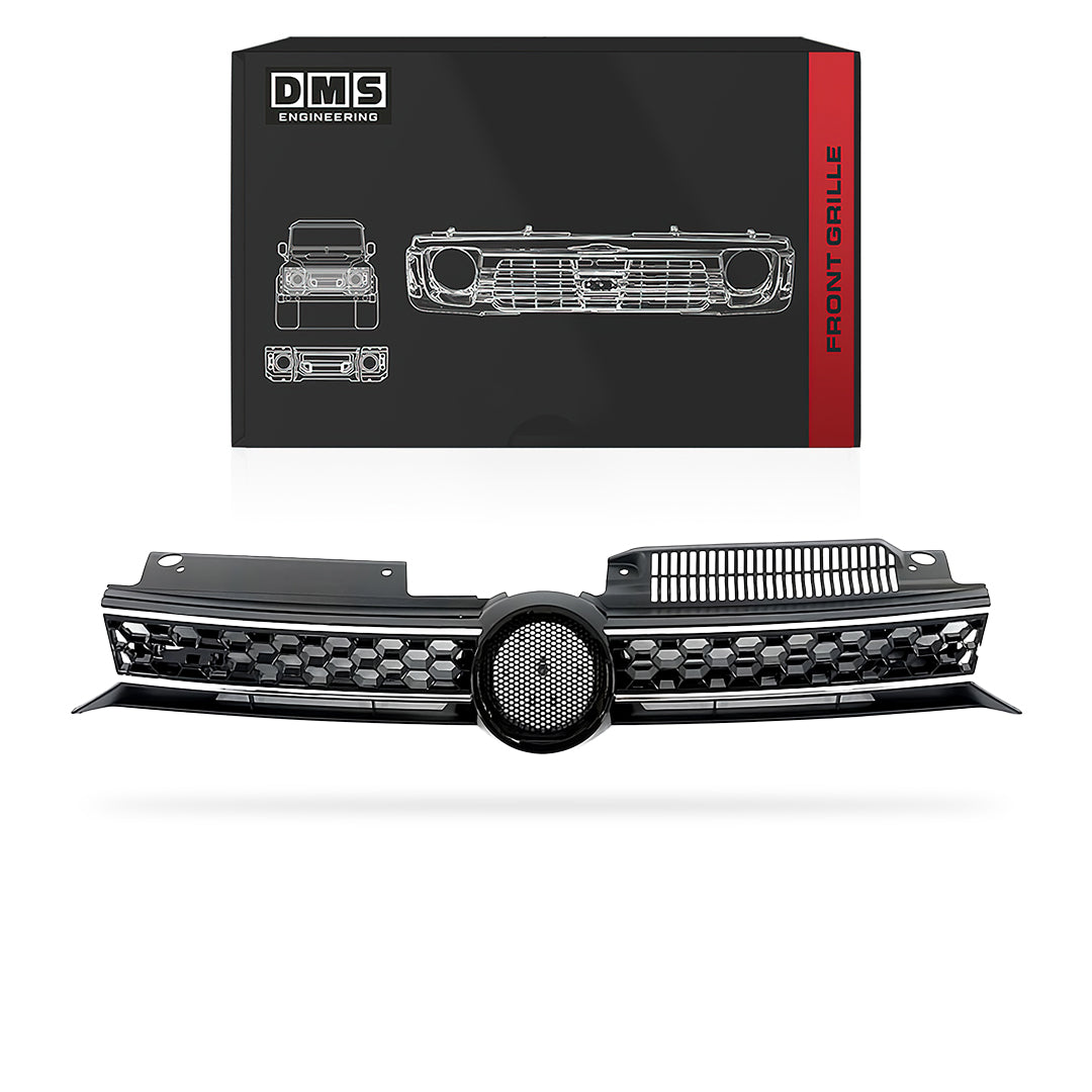 Volkswagen Golf MK6 (2009 - 2013) Black / Chrome Grille