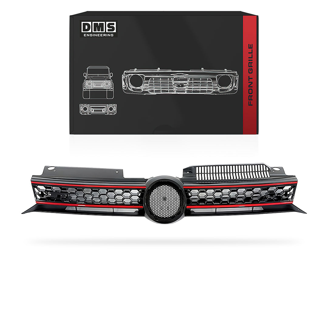 Volkswagen Golf MK6 (2009 - 2013) Red / Black Grille