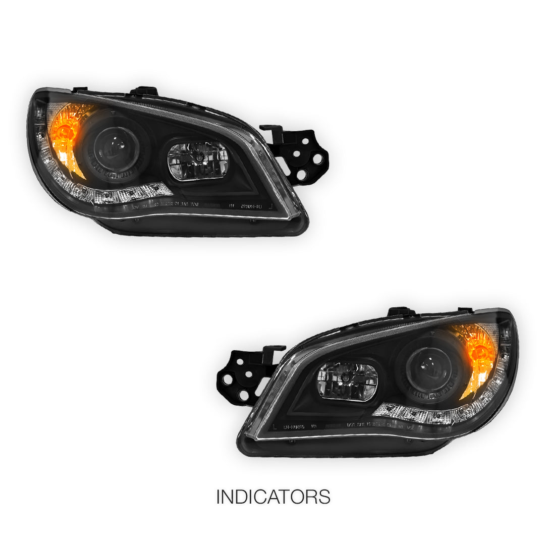 Subaru Impreza GD (2005 - 2007) Halogen Model LED DRL Projector Headlights LH + RH