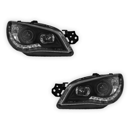 Subaru Impreza GD (2005 - 2007) Halogen Model LED DRL Projector Headlights LH + RH