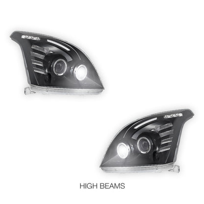 Toyota LandCruiser Prado 120 Series (2003- 2009) Angel-Eyes LED DRL Projector Headlights LH + RH