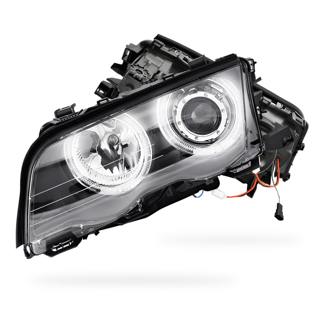 BMW 3 Series E46 Coupe (1999 - 2002) LED Angel-Eyes Projector Headlights LH + RH