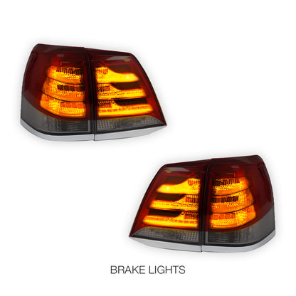 Toyota LandCruiser 200 Series (2007 - 2015) LED Tail Lights LH + RH