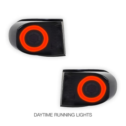 Toyota FJ Cruiser GSJ15R (2011 - 2017) Smoked Sequential 3D Full LED Stripe Bar Tail Lights LH + RH