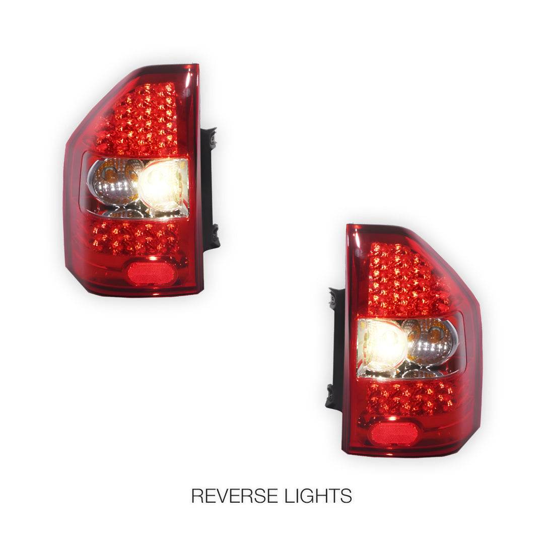 Mitsubishi Pajero NM / NP (2000 - 2006) Smoked Red LED Tail Lights LH + RH
