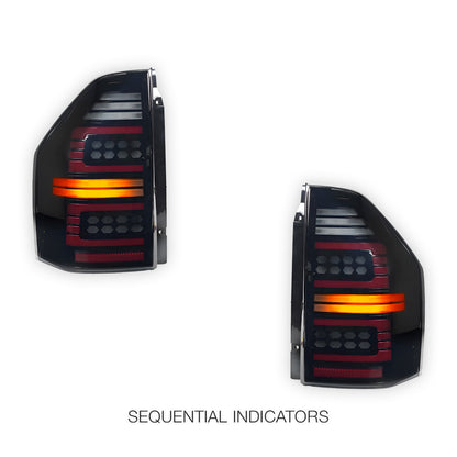 Mitsubishi Pajero NM / NP (2000 - 2006) Smoked Sequential Full LED Tail Lights LH + RH
