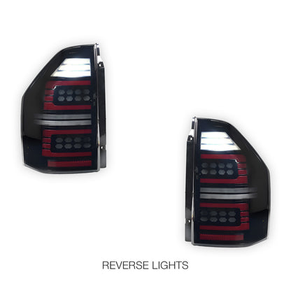 Mitsubishi Pajero NM / NP (2000 - 2006) Smoked Sequential Full LED Tail Lights LH + RH