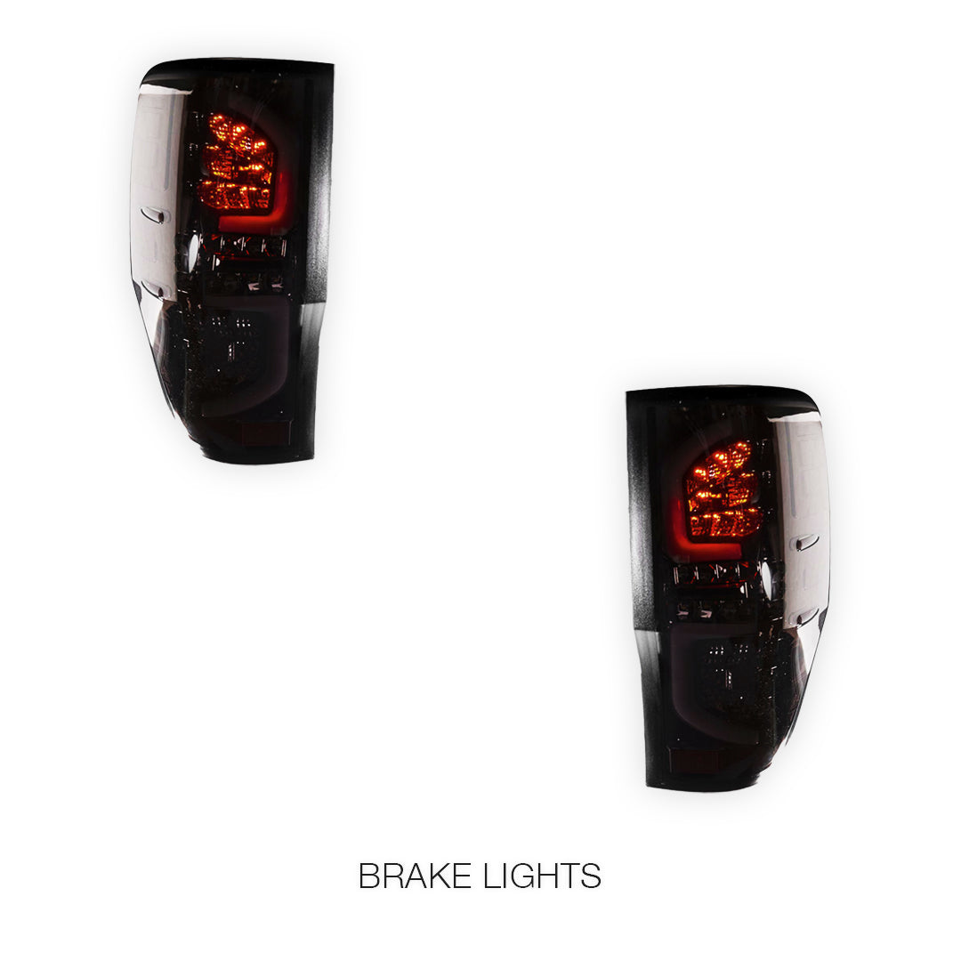 Ford Ranger Wildtrak PX MK1 MK2 MK3 (2011 - 2020) Smoked Tail Lights LH + RH