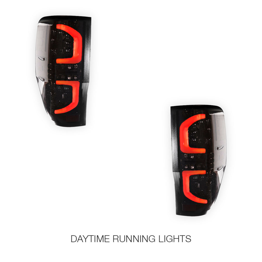 Ford Ranger Wildtrak PX MK1 MK2 MK3 (2011 - 2020) Smoked Tail Lights LH + RH