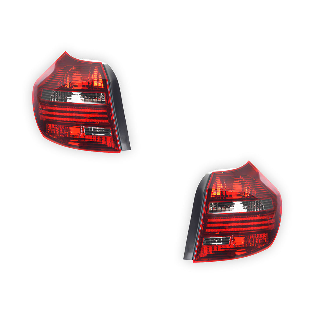 BMW 1 Series E87 (2007 - 2011) No LED Tinted OEM Style Tail Lights LH + RH