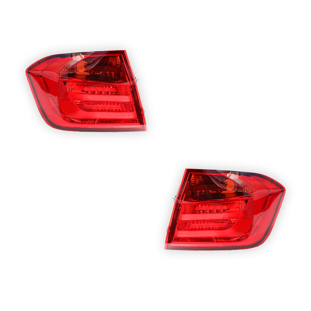 BMW 3 Series F30 Sedan (2012 - 2015) OEM Style Tail Lights with LED LH + RH