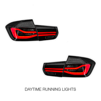 BMW 3-Series F30 / F80 / M3 (2012 - 2019) Sequential Smoked LED Tail Lights LH + RH