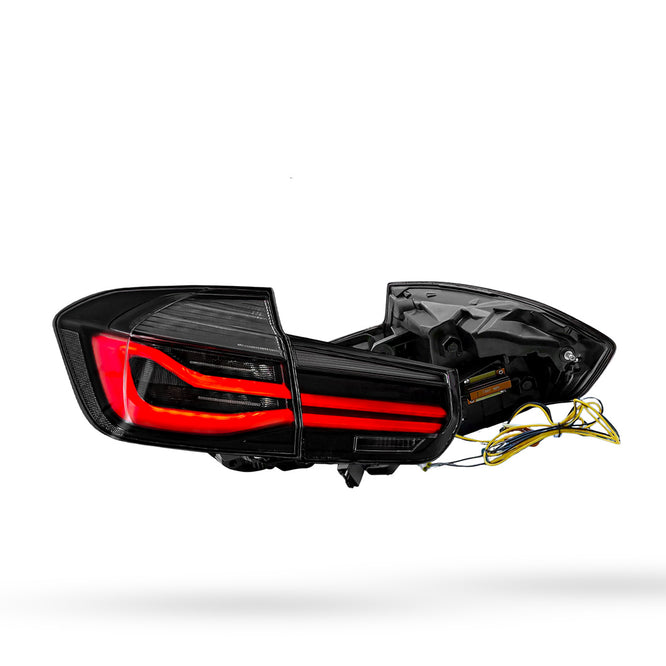BMW 3-Series F30 / F80 / M3 (2012 - 2019) Sequential Smoked LED Tail Lights LH + RH