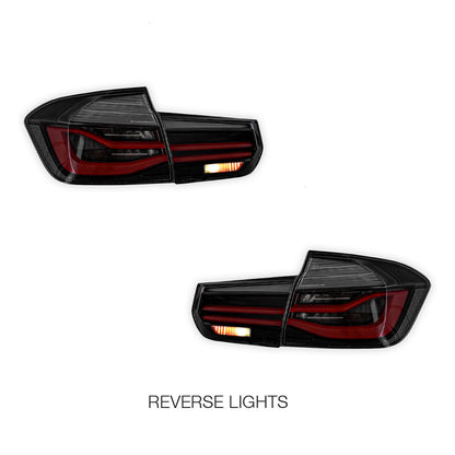 BMW 3-Series F30 / F80 / M3 (2012 - 2019) Sequential Smoked LED Tail Lights LH + RH