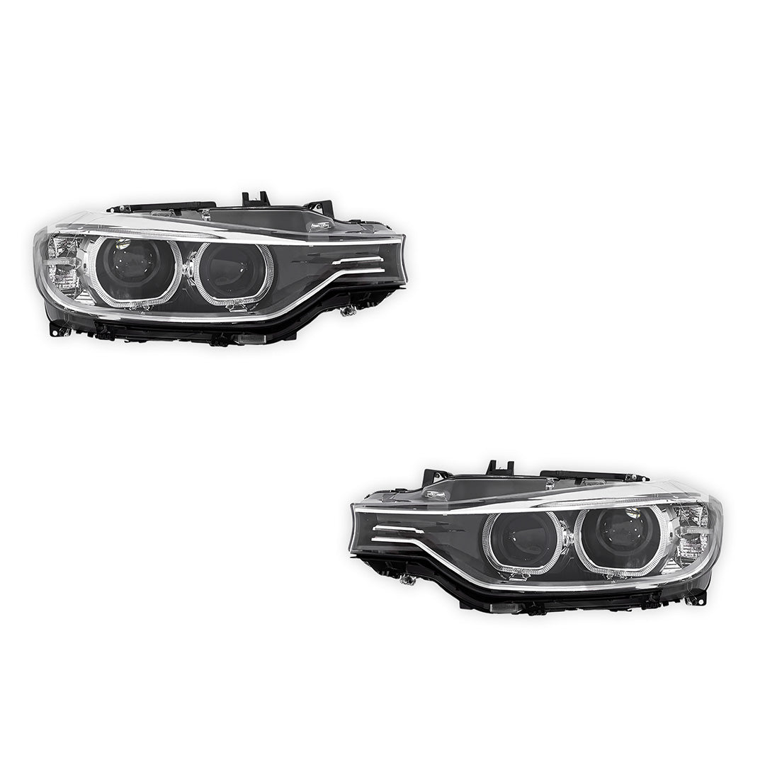 BMW 3 Series F30 / F31 Sedan / Wagon (2012 - 2015) Xenon with LED DRL OEM Style Headlights LH + RH
