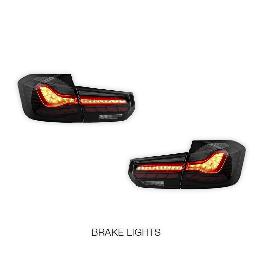BMW 3-Series F30 / F80 / M3 (2012 - 2019) GTS Style Sequential Smoked LED Tail Lights LH + RH