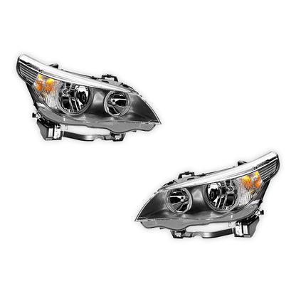 BMW 5 Series E60 Sedan / Wagon (2003 - 2010) No Xenon OEM Style Headlights LH + RH