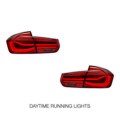 BMW 3-Series F30 / F80 / M3 (2012 - 2019) Sequential Red LED Tail Lights LH + RH