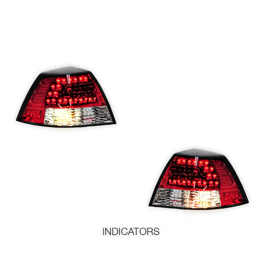 Holden Commodore VE Series 1 & 2 Sedan (2006 - 2013) Clear LED Tail Lights LH + RH