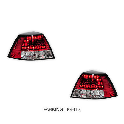 Holden Commodore VE Series 1 & 2 Sedan (2006 - 2013) Clear LED Tail Lights LH + RH