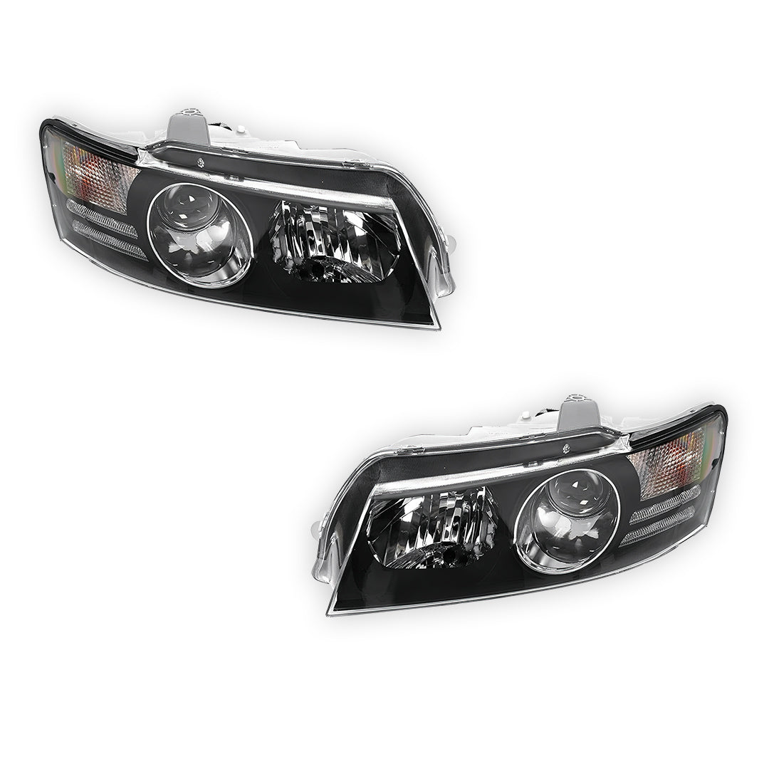 Holden Commodore VZ SS / Berlina / Calais / Adventra (2004 - 2007) BLACK Series Projector OEM Style Headlights LH + RH
