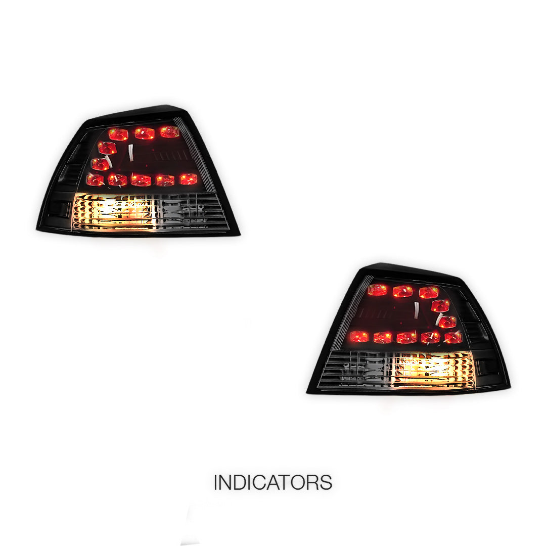 Holden Commodore VE Series 1 & 2 Sedan (2006 - 2013) Black LED Tail Lights LH + RH