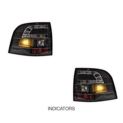 Holden Commodore VE UTE Series 1 & 2 (2007 - 2013) Black LED Tail Lights LH + RH