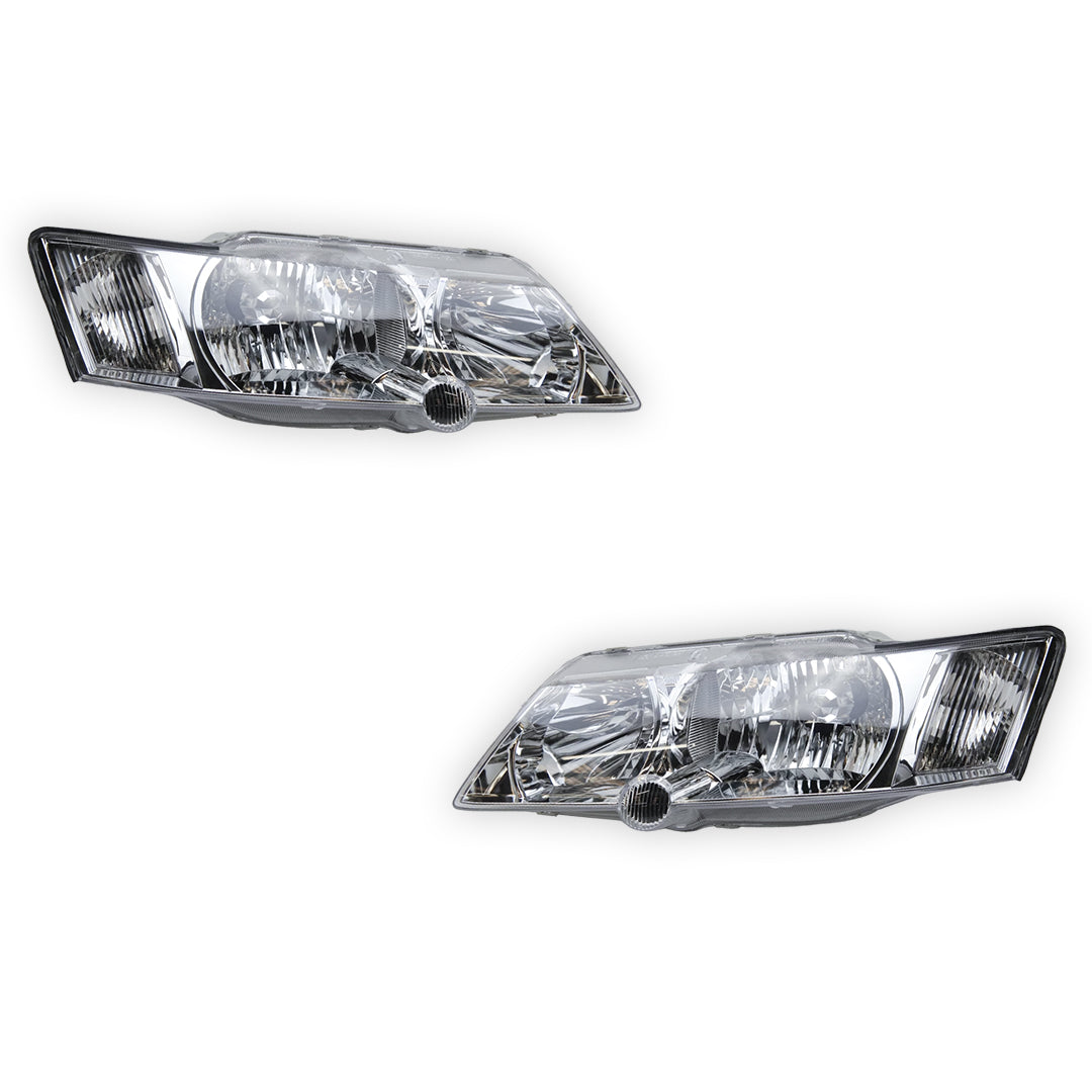 Holden Commodore VY (2002 - 2003) Chrome OEM Style Headlights LH + RH