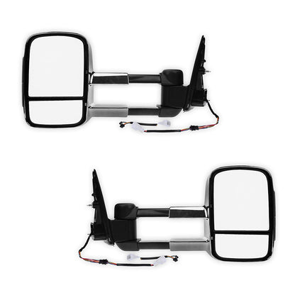 Holden Colorado RC (2008 - 2011) Chrome Extendable Towing Side Mirrors