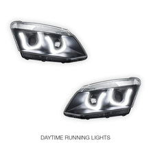 Isuzu D-MAX (2012 - 2016) Black Eagle U-Shape Halo Angel Eyes Headlights LH + RH