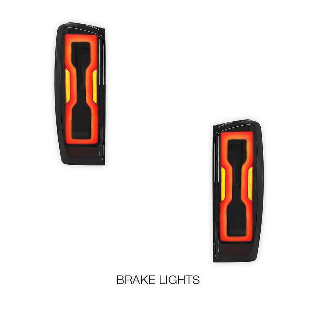 Isuzu D-Max RG (2020 - 2024) Sequential Smoked Black LED Tail Lights LH + RH