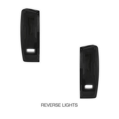 Isuzu D-Max RG (2020 - 2024) Sequential Smoked Black LED Tail Lights LH + RH